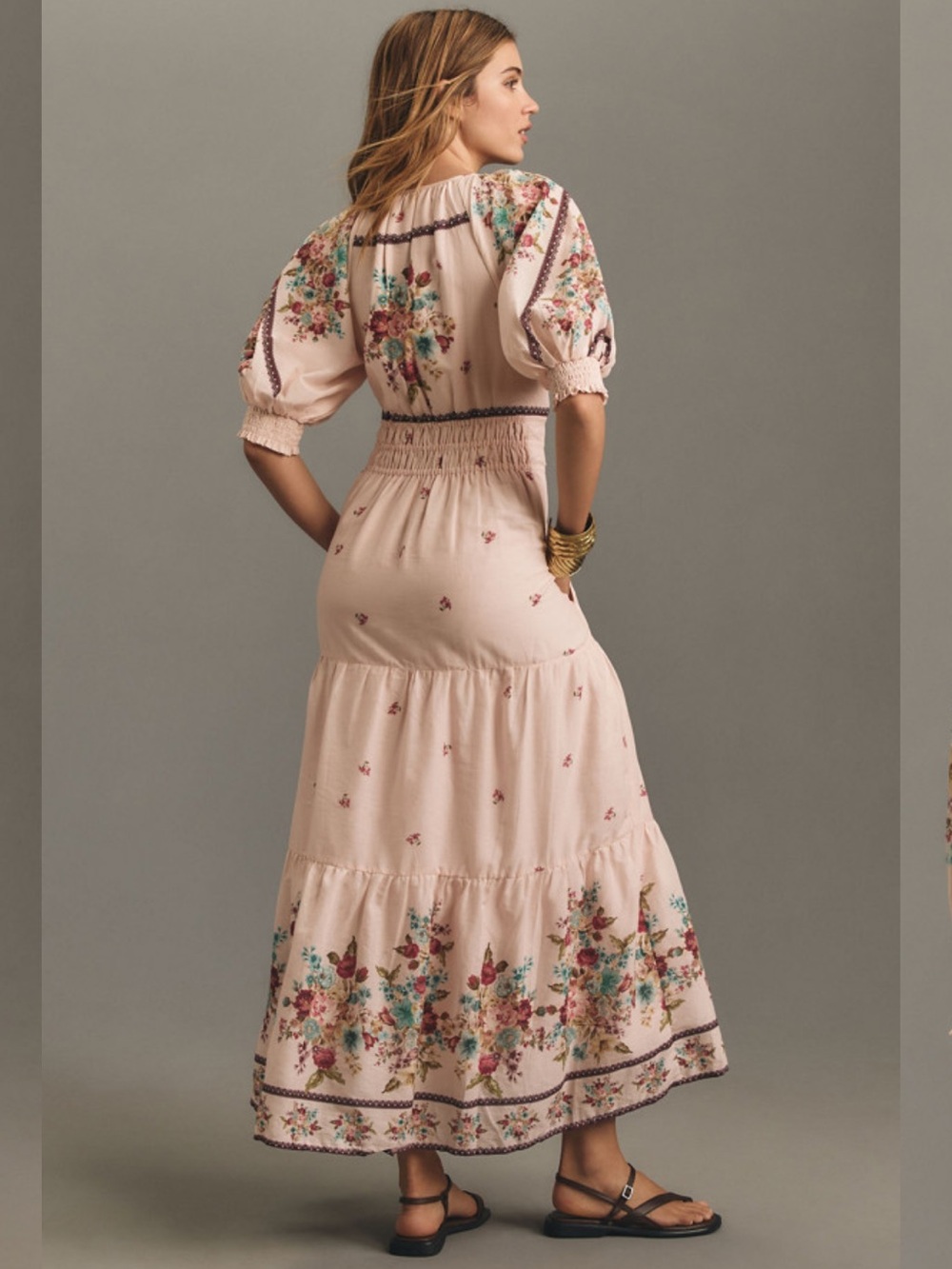 Anthropologie Somerset Puff Sleeve Maxi Dress - Picture 2 of 6